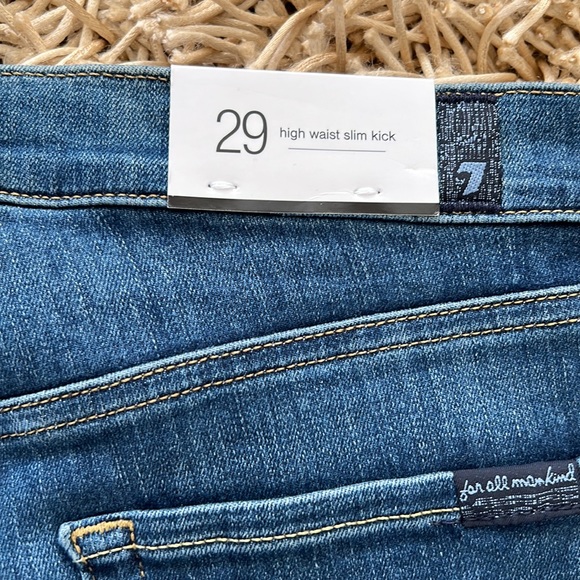 7 For All Mankind High Waist Slim Kick AU8512005 Mohr Size 29 - Picture 10 of 11